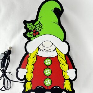 Christmas Female Gnome Lightbox